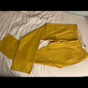 H&M dress pants dark yellow